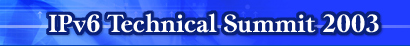 IPv6 Technical Summit 2003